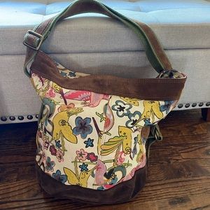 Lucky Brand leather fall tote purse